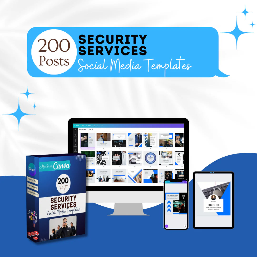 200 SECURITY POST SERVICES - SOCIAL MEDIA TEMPLATES