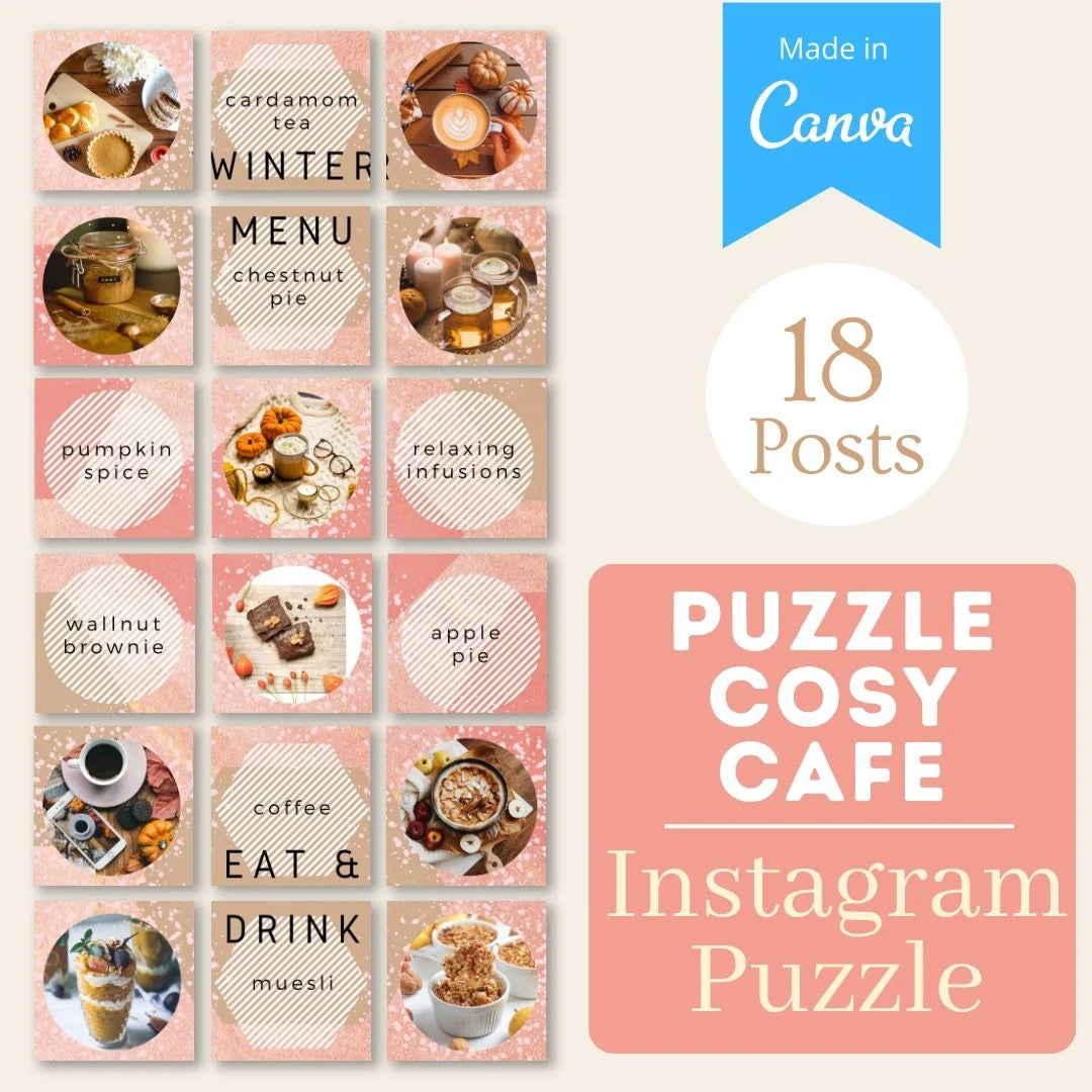 Cozy CoFE puzzle - Canva Templates
