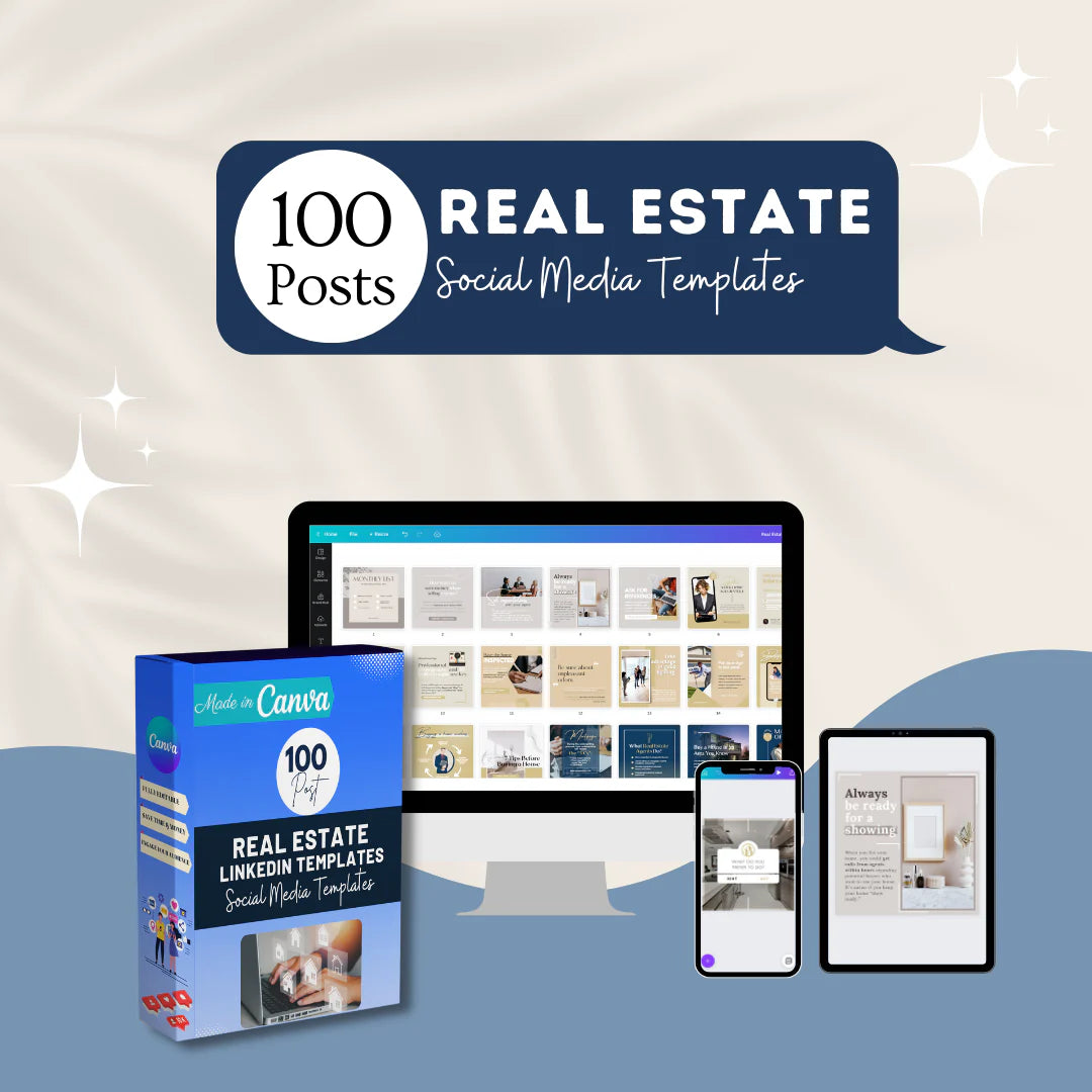 Real Estate Linkedin Posts - Social Media Template
