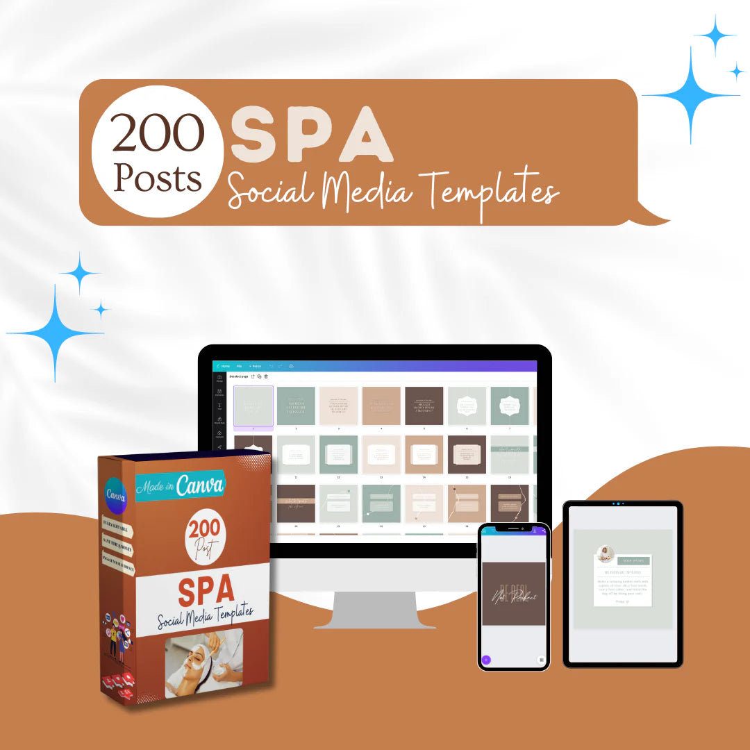 200 Spa Posts - Social Media Templates