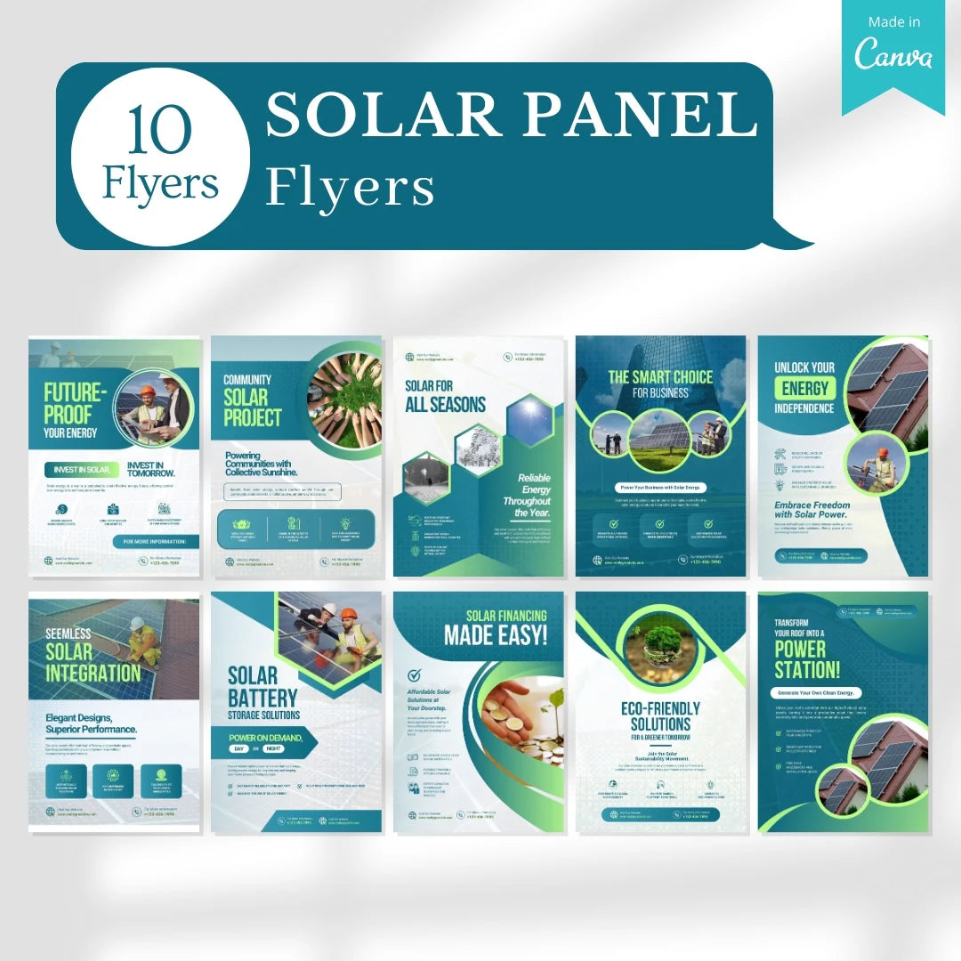 430 Solar Panel - Social Media Canva Templates