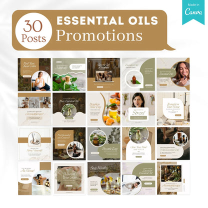 300 Essential Oils Posts - Social Media Templates