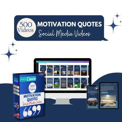 500 Motivation Quotes - Canva Video Templates