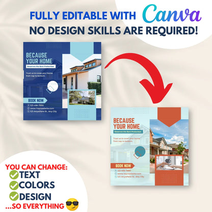 220 Homeowners Insurance Canva Templates