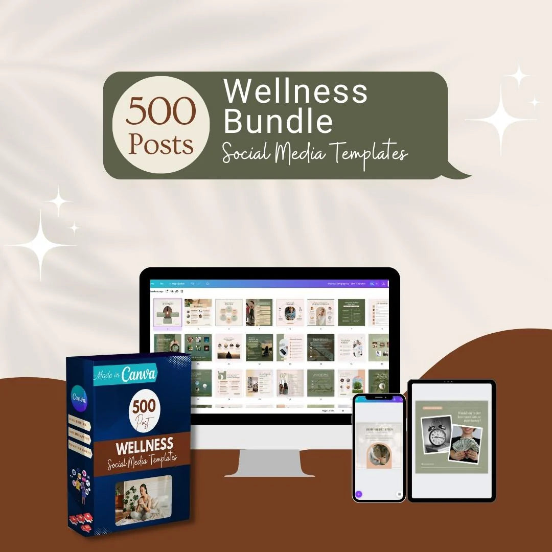 500 Wellness Bundle - Social Media Templates