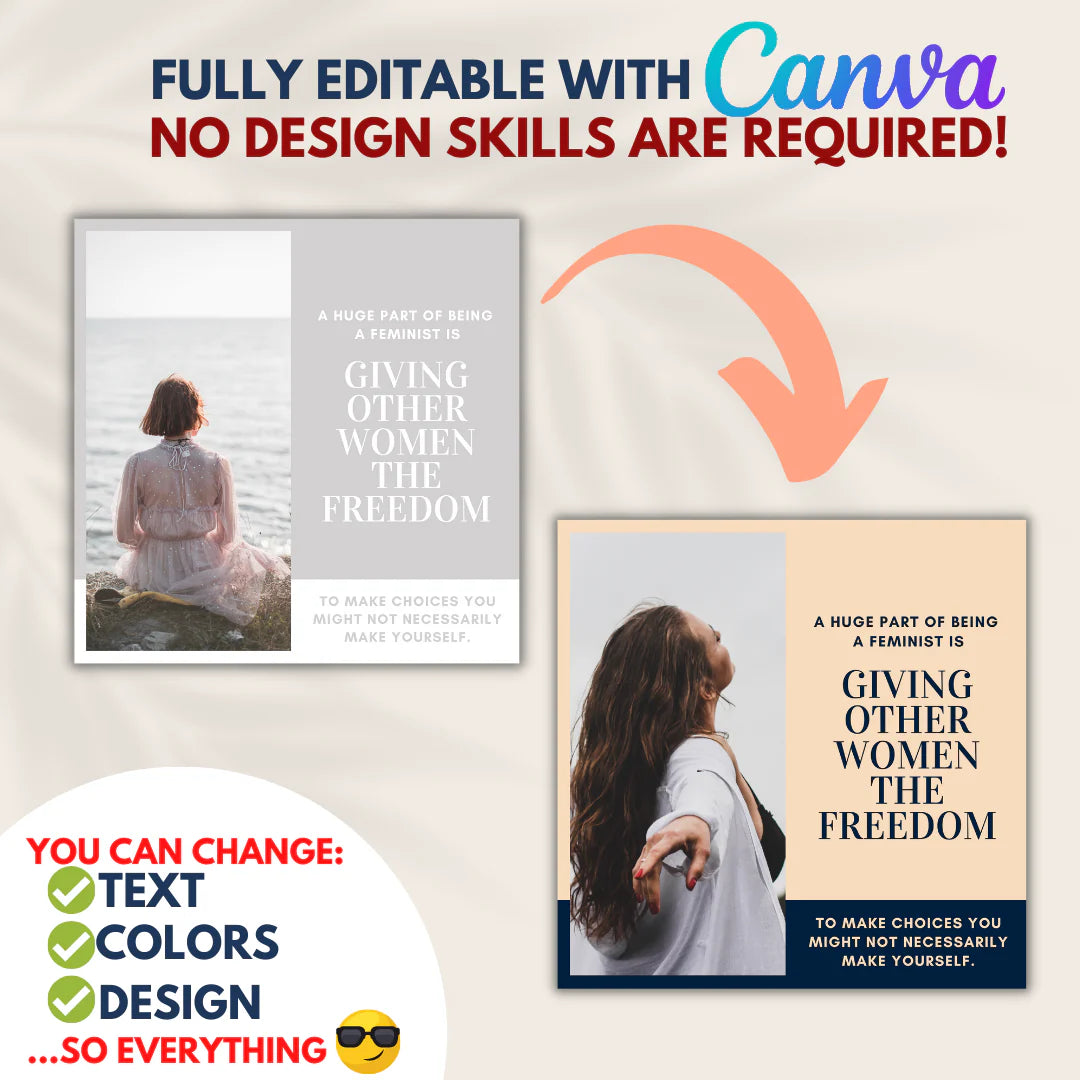 Empowering Women Bundle - Social Media Templates