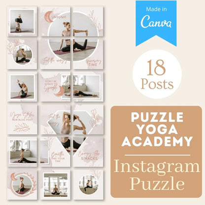 Puzzle Yoga Academy - Canva Templates