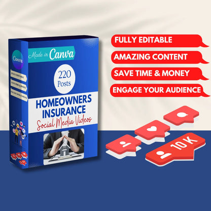 220 Homeowners Insurance Canva Templates