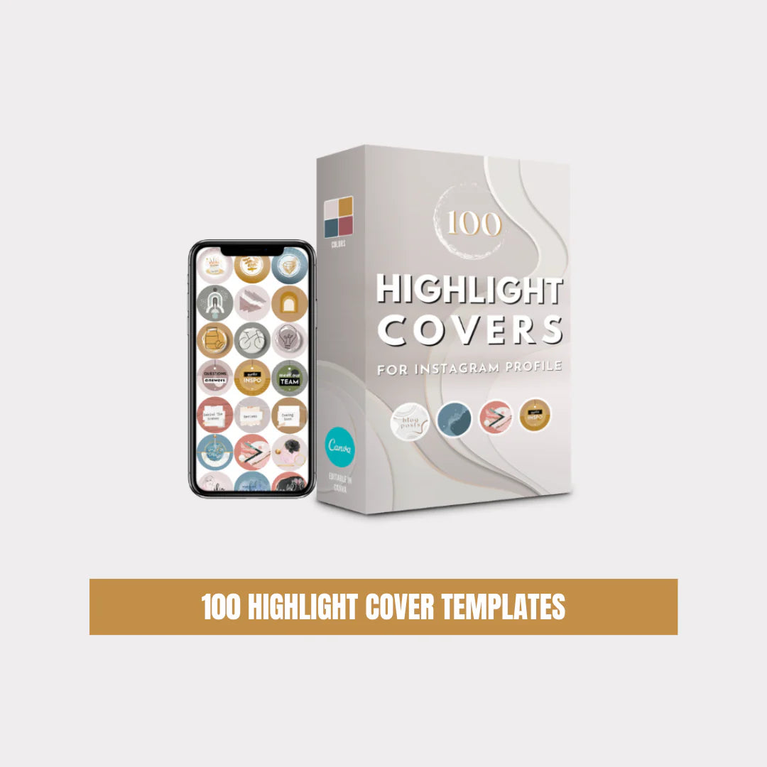 Highlight Cover Templates - 100 Templates