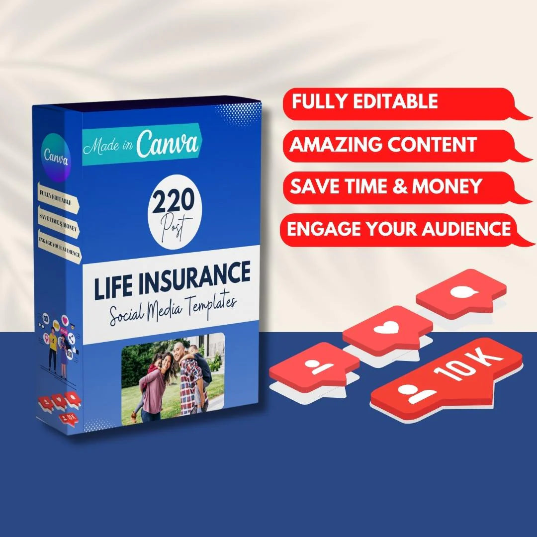 220 Life Insurance Posts - Social Media Templates