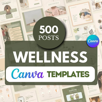 500 Wellness Bundle - Social Media Templates