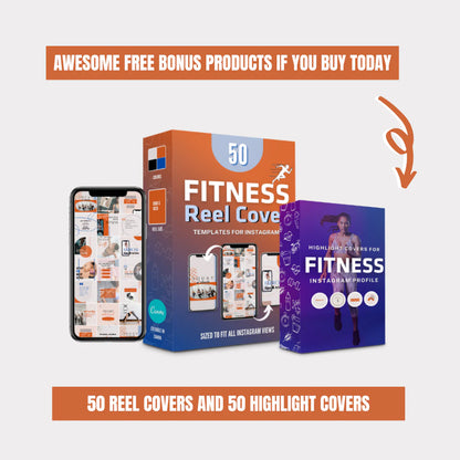 Fitness Reel & Highlight Covers Canva Templates