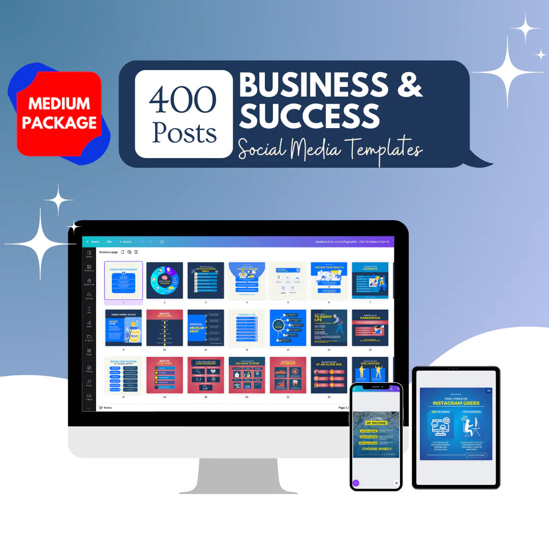 Business & Success Infographics - Social Media Templates