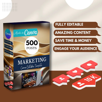 500 Marketing Agency Posts - Social Media Templates