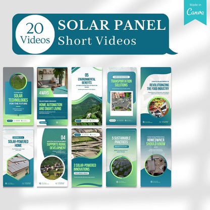 430 Solar Panel - Social Media Canva Templates