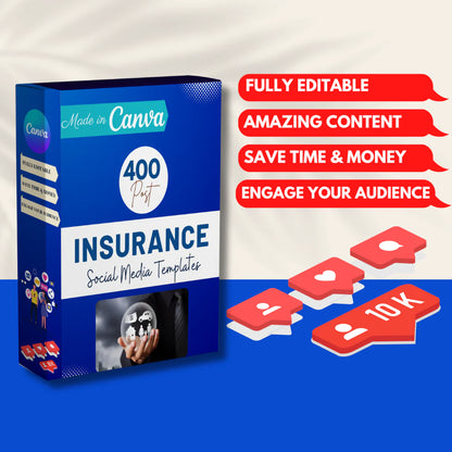 400 Insurance Posts - Social Media Templates