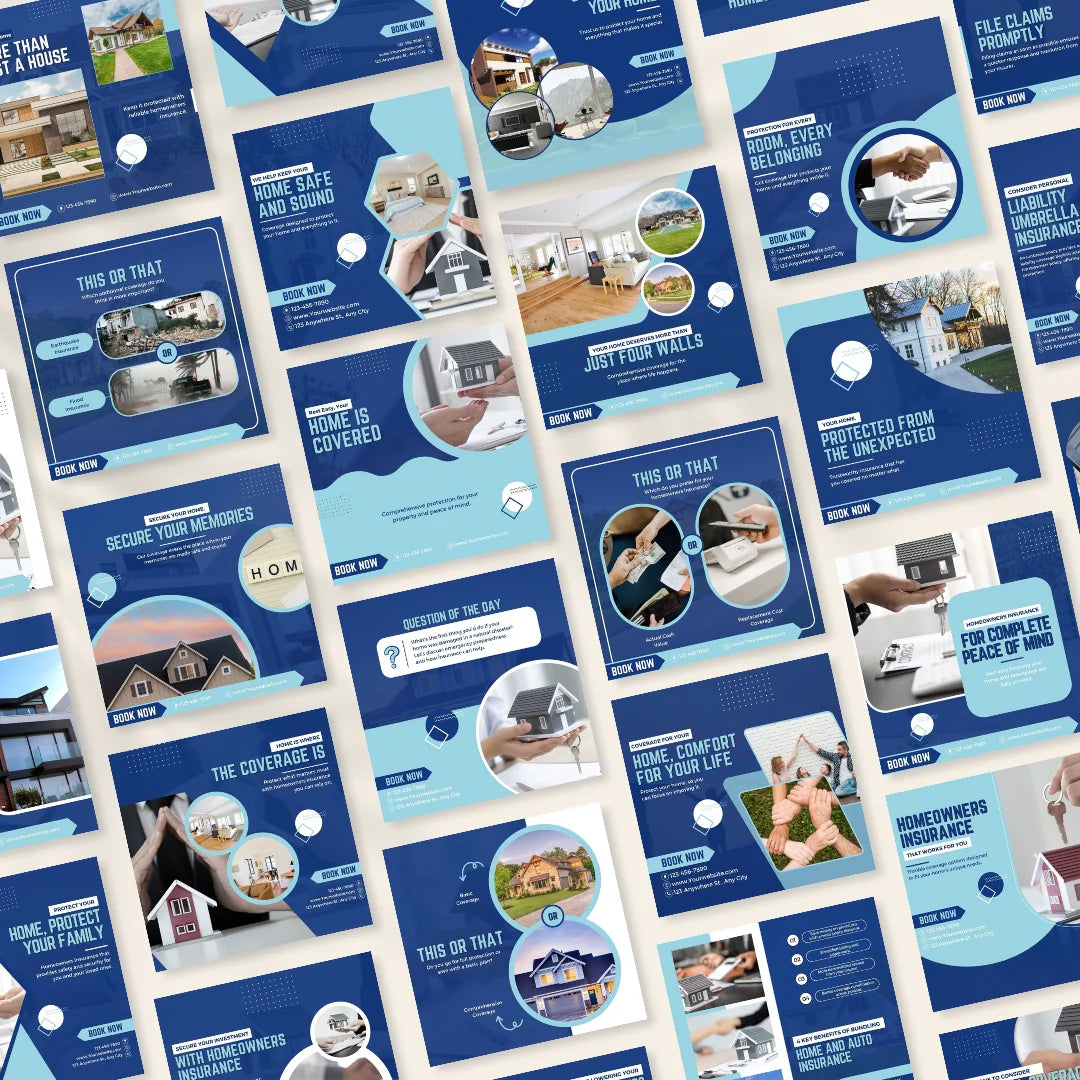 220 Homeowners Insurance Canva Templates