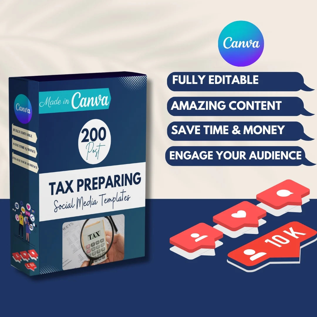 200 Tax Preparing - Social Media Templates