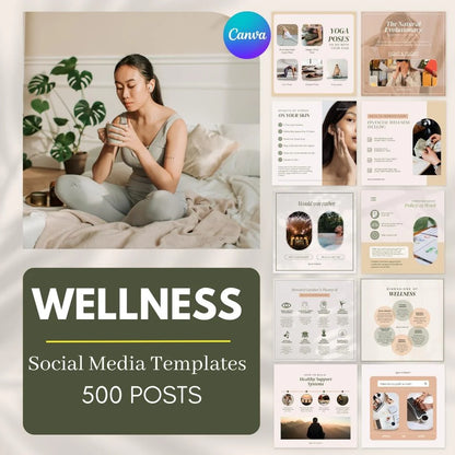 500 Wellness Bundle - Social Media Templates