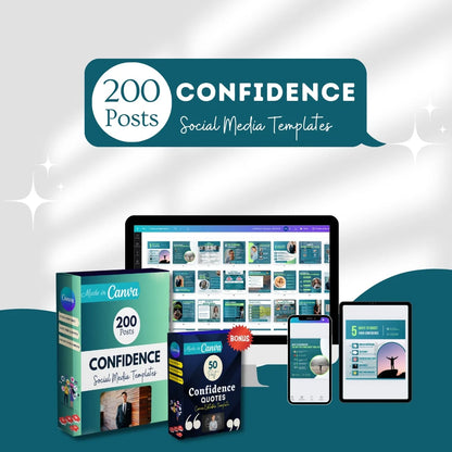 200 Confidence Posts - Canva Templates