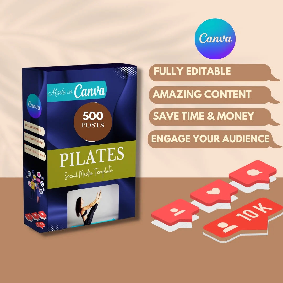 500 Pilates Post - Social Media Templates