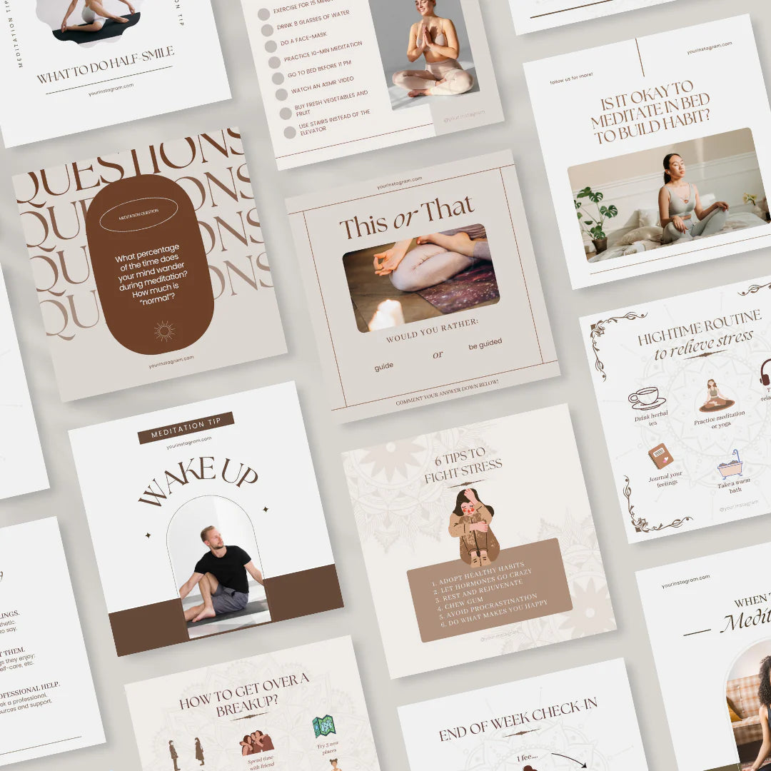 Meditation Bundle - Social Media Templates