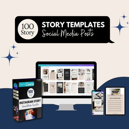 100 Instagram Stories - Social Media Templates