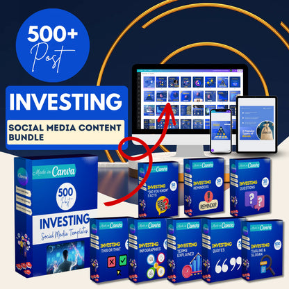 500 Investing Posts - Social Media Templates