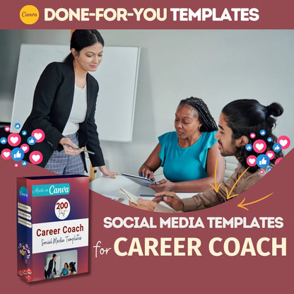 200 Career Coach Canva Templates