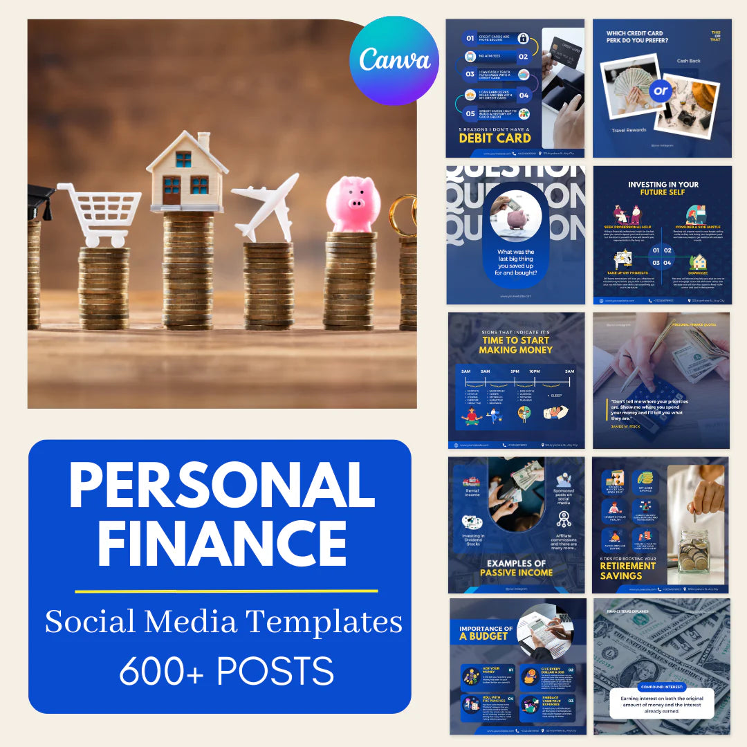 600 Personal Finance - Social Media Templates