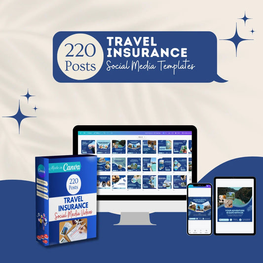 220 Travel Insurance Canva Templates