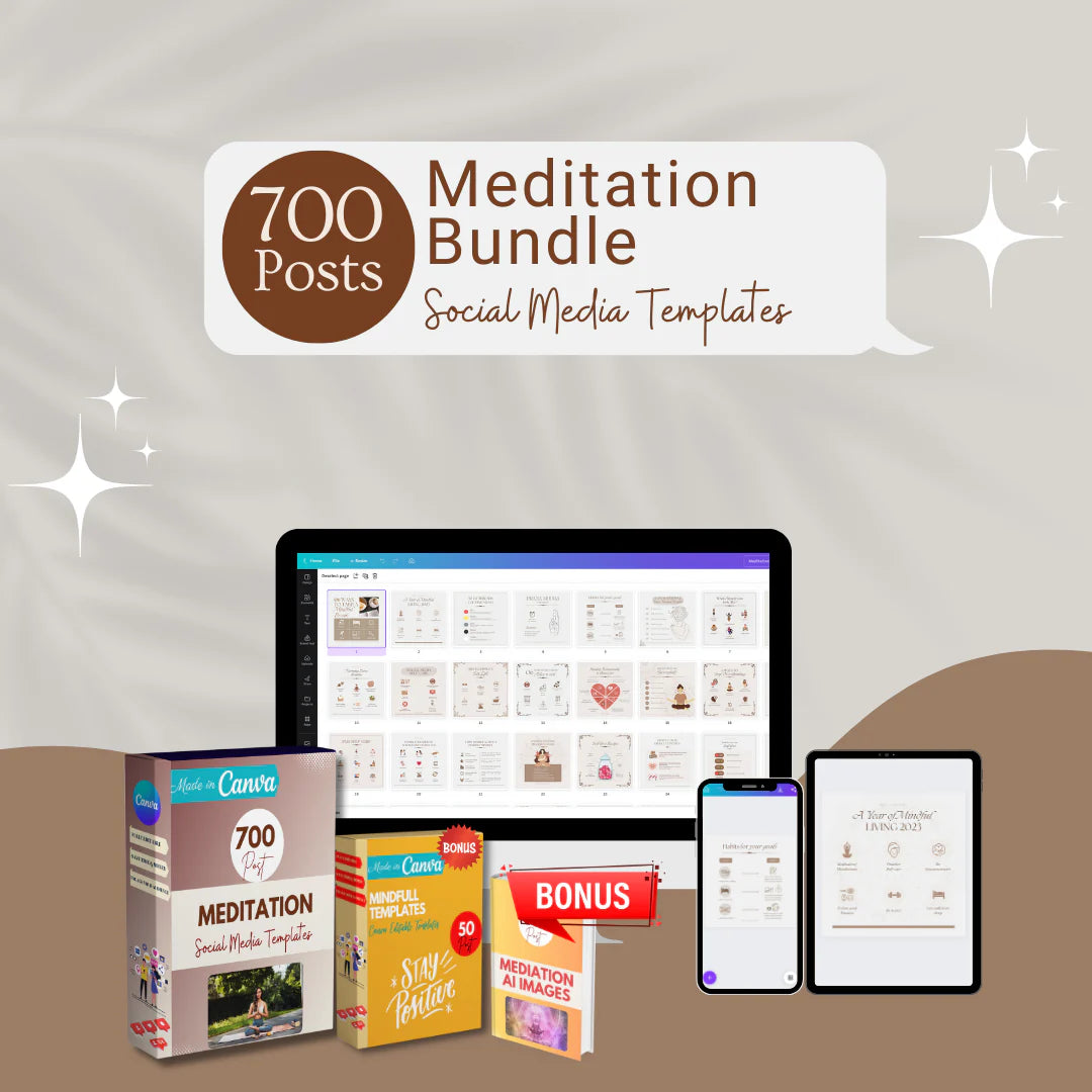 Meditation Bundle - Social Media Templates