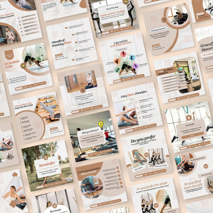 500 Pilates Post - Social Media Templates