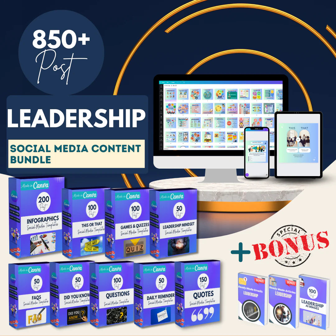 850 Leadership Bundle - Social Media Templates