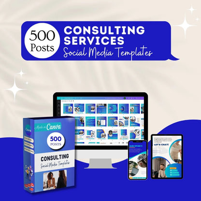 500 Consulting Services Posts - Social Media Templates