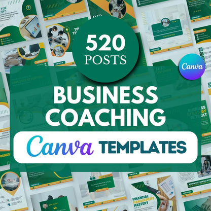 520 Business Coaching Posts - Social Media Templates