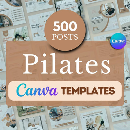 500 Pilates Post - Social Media Templates