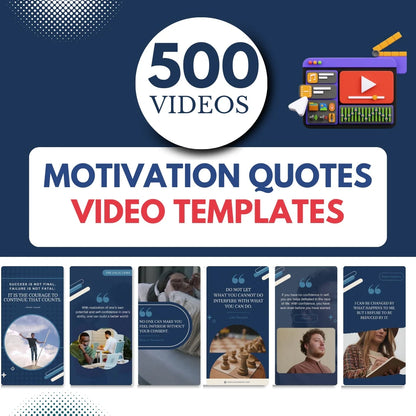 500 Motivation Quotes - Canva Video Templates