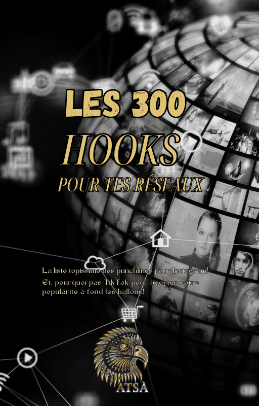 E-Book Les 300 HOOKS Pour les Réseaux