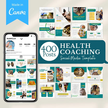 400 Health Coach - Social Media Templates