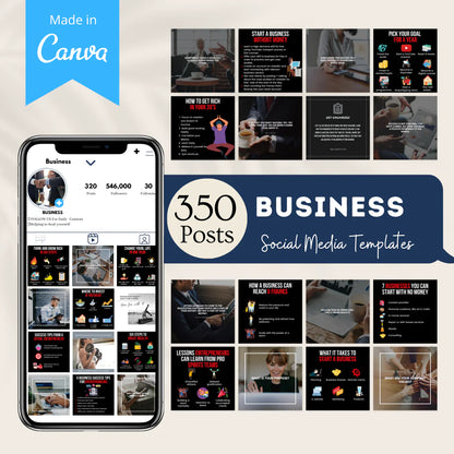 350 Business Posts - Social Media Templates