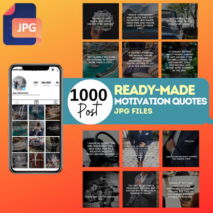 Motivation Quotes - 1000 JPG Files - NOT EDITABLE