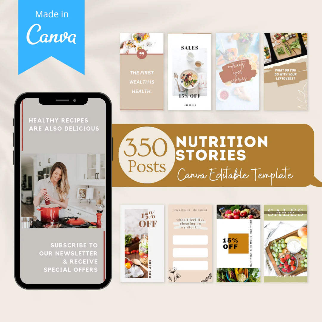 350 Nutrition Story - Social Media Templates