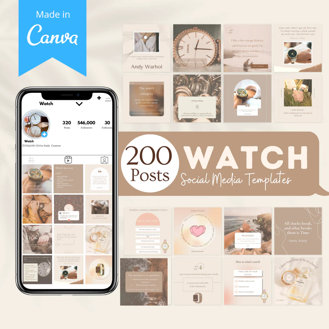 200 Watch Posts - Social Media Templates