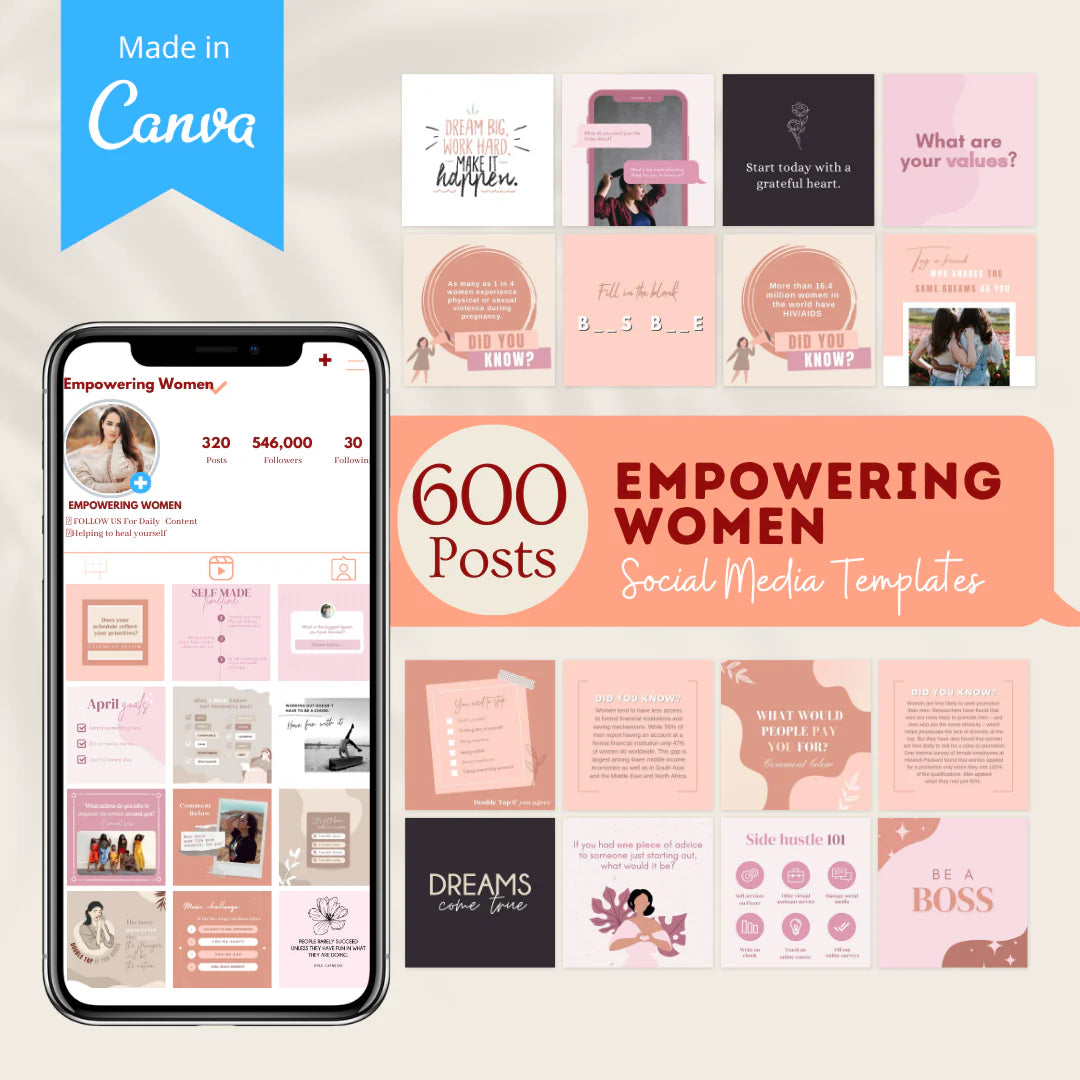 Empowering Women Bundle - Social Media Templates