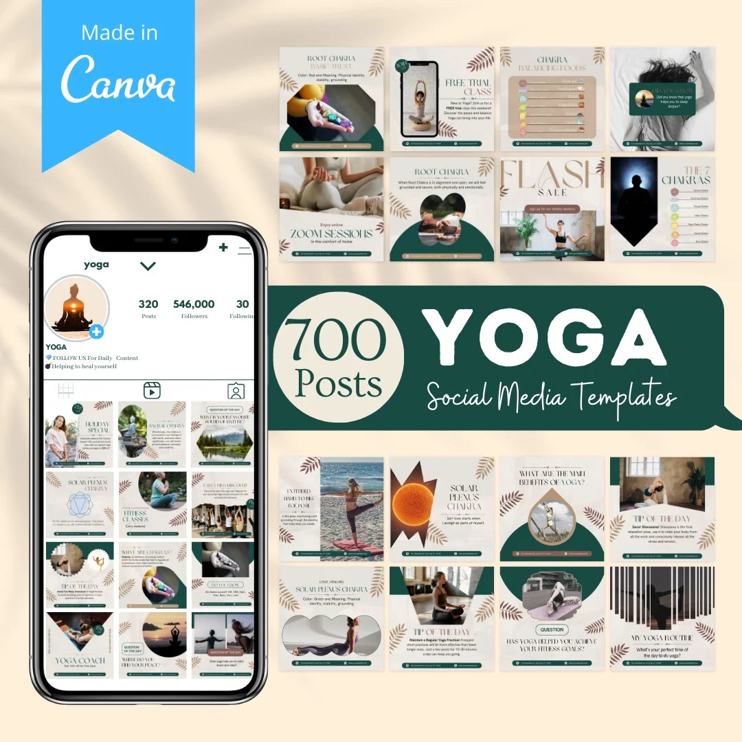 Yoga Bundle - Social Media Templates