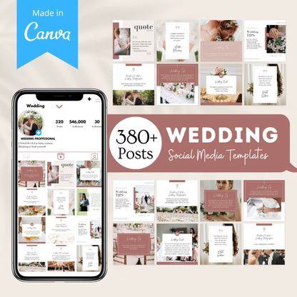 380+ Wedding Bundle - Social Media Template