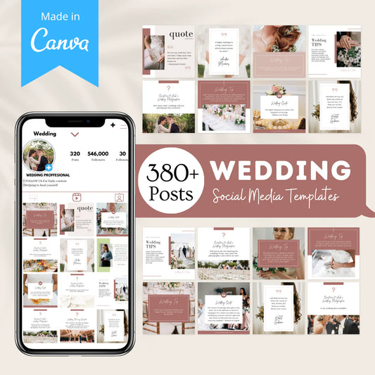 380+ Wedding Bundle - Social Media Template