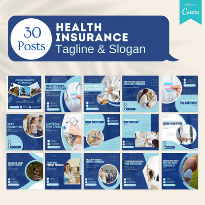 220 Health Insurance Canva Templates