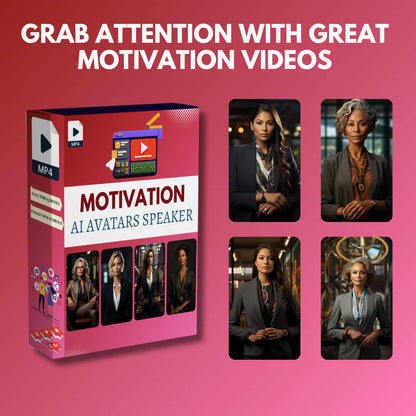 Motivational Video Bundle: 50 AI-generated motivational videos (Female Version)